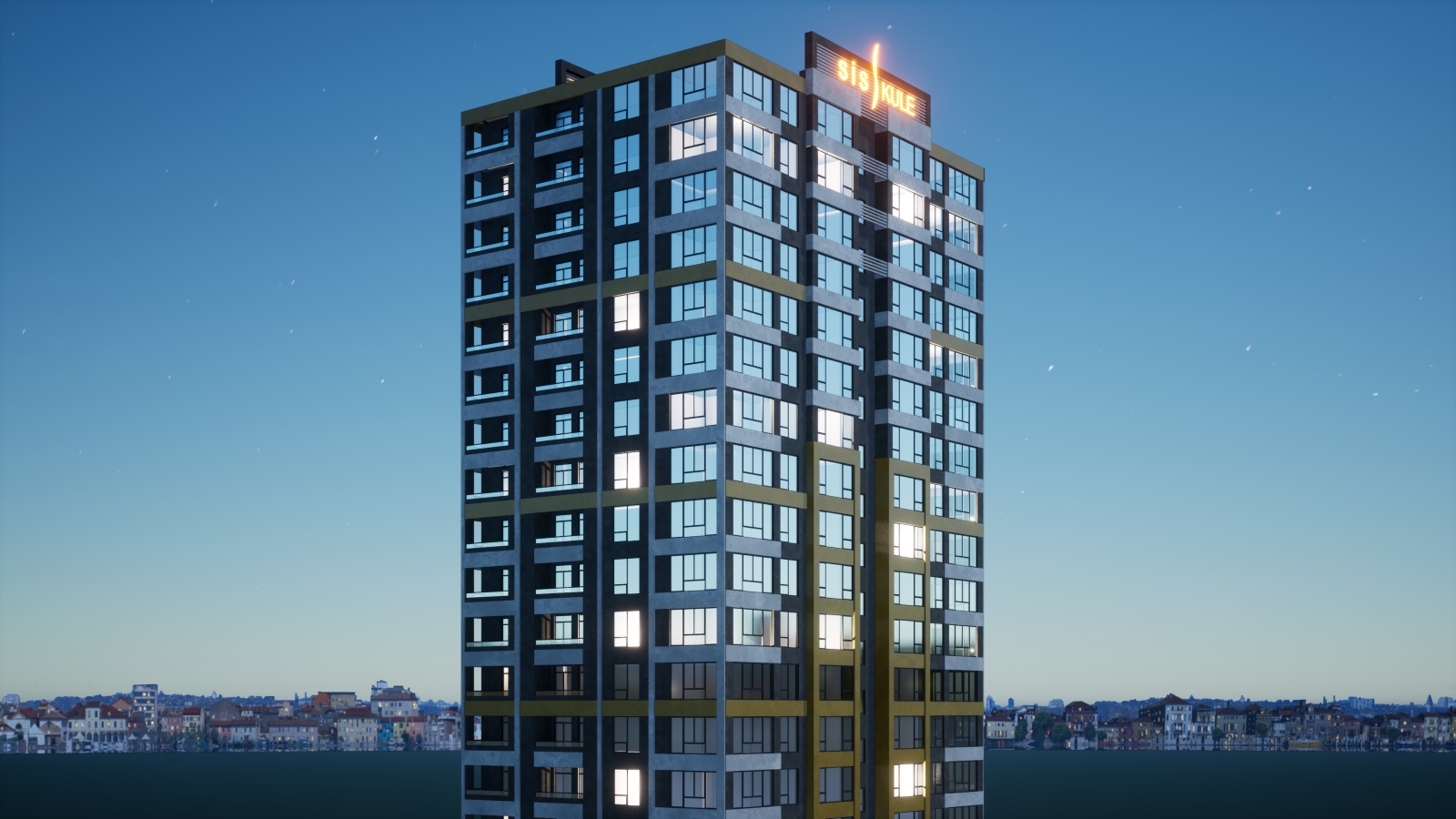 Sis Kule Projesi modern yaşam alanı